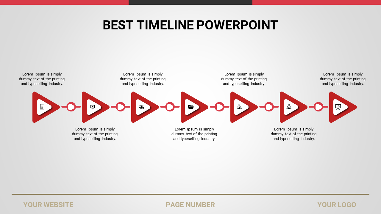 best timeline powerpoint-Red